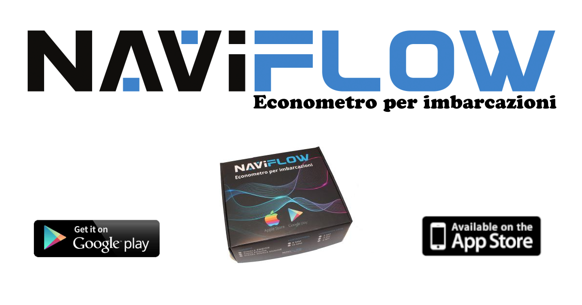 App NaviFlow per flussometro nautico con monitoraggio dei consumi carburante barca in tempo reale
